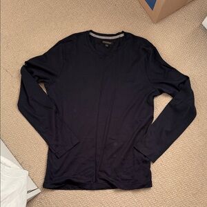 Banana Republic Men's Dark Navy Long Sleeve Shirt